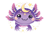Magical Moon Star Purple Axolotl