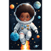 Space adventurer kid's face