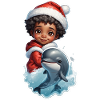 Dolphin Winter Christmas Funny