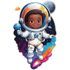 Cute Astronaut Child Cartoon Design
