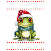 Mignon Grenouille Souhaite Joyeux Noël