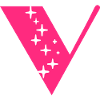Letter V Glitter