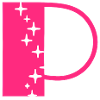 Letter P Glitter