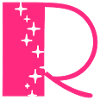Letter R Glitter