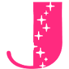 Buchstabe J Glitzer