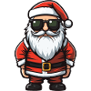 Weihnachtsmann Comic Santa