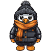 Penguin Comic Cute Winter