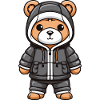 Bear Winter Comic Cute