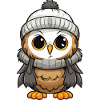Owl Comic Winter Cozy