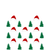 Lustiger Weihnachtswald Weihnachtsshirt