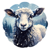 Sheep in winter