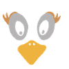 Kulleraugen Ente Cartoon Design