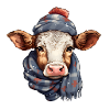 Winter cow happiness