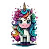 Fett süßes Einhorn