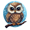 Winter Cute Owl