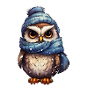 Winter Cute Owl