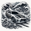 JDM GTR Drift Car
