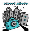 Street photo blue