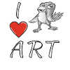 I LOVE ART BIRDS