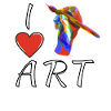 I LOVE ART BRUSH HAND