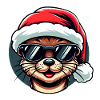 Otter Christmas Trendy | Cool Holiday Sweatshirt