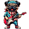 Pug Guitarist