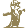 Otter Baseball Silhouette