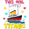 RMS Titanic-presenter för flickor Titanic-älskare fartyg