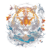 Moonlight, Tiger, Chinese, Japanese, China