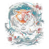Moonlight, Tiger, Chinese, Japanese, China