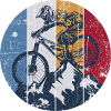 Ridge MTB Circle Graphic