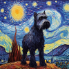 Giant Schnauzer Starry Night