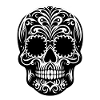 Santa Muerte Skull Celebration