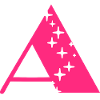 Buchstabe A Glitzer