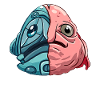 Kawaii Blobfish Cyber Robot