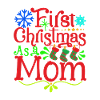 First Christmas - Young Mom