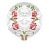 80s Skirt Roses Skull