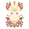 80s Skirt Roses Skull