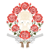 80s Skirt Roses Skull