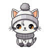 Cat Winter Animal Cute Comic