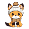 Fox Winter Animal Cute Comic