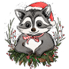Christmas Raccoon