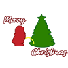 Santa peeing - Christmas Tree - Santa Claus