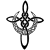 Black Lunar Cross