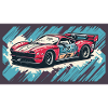 Racecar Red-Blue