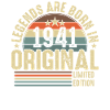 1941 fødselsdag T-shirt - Legendarisk 83.