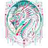 Chinese Dragon Futuristic Cyberpunk