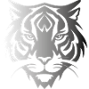 Tiger illustration gray