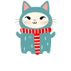 Meowy Christmas - Chat de Noël mignon