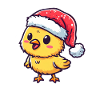 festive moelleux : poussin mignon avec